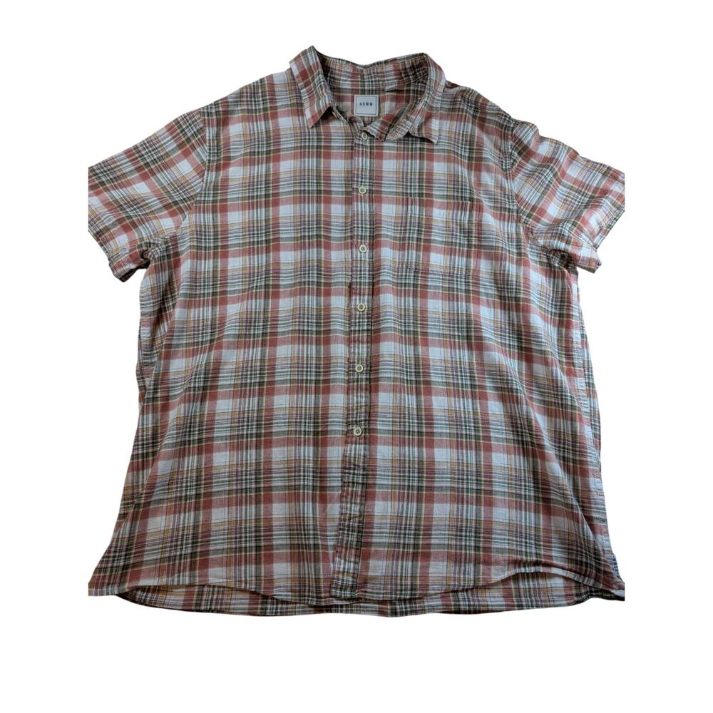 Men’s ROWM Short Sleeve Button Down Shirt Size XXL